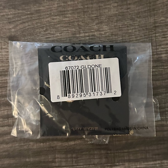 Coach Open Circle Slider Bracelet- Gold/Pink, BNWT | Style No. F67072 - Picture 6 of 6